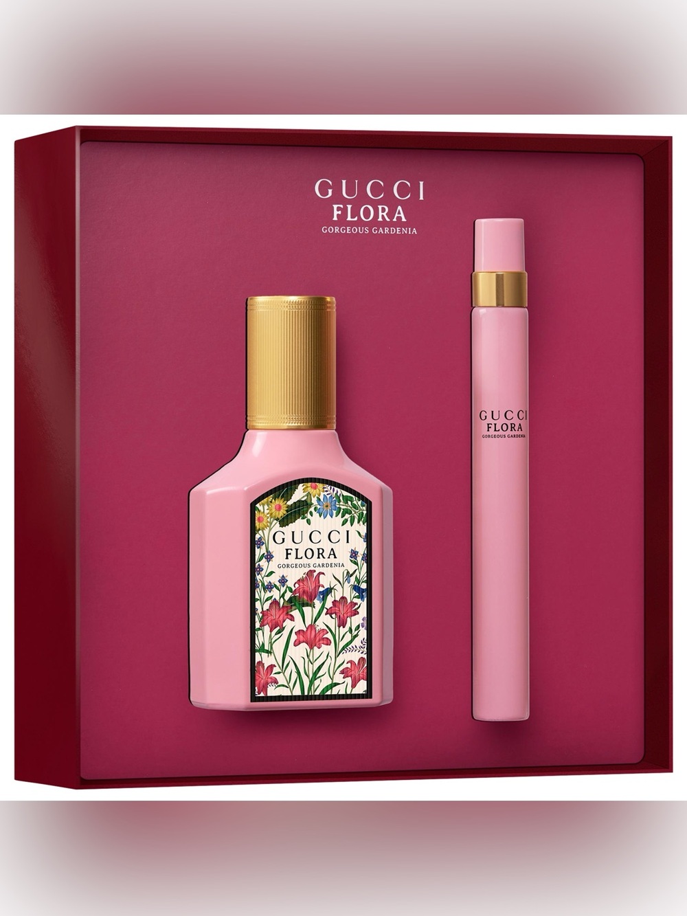 NEW Gucci Flora Gorgeous Gardenia Eau de Parfum for Women Duo Gift Set